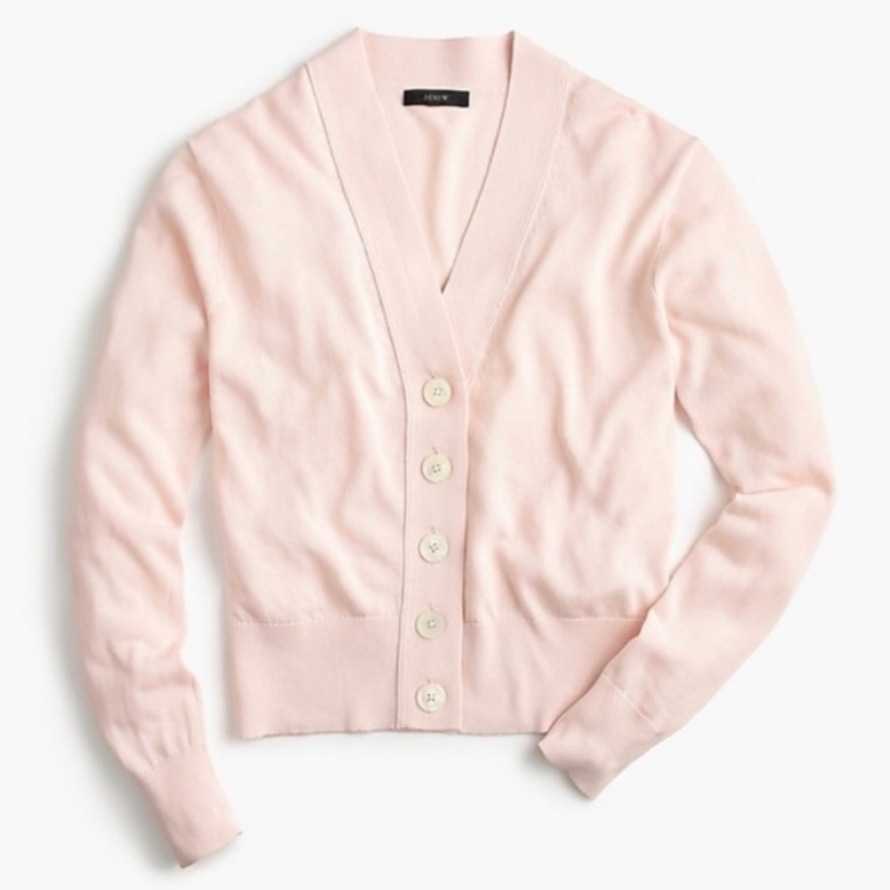 J. Crew Pink Cardigan Sweater